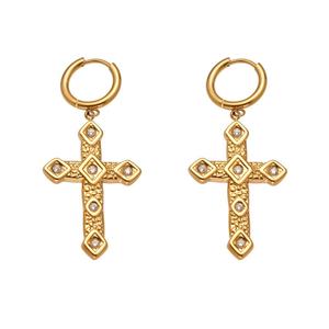 Fabricant de boucles d'oreilles clous en acier inoxydable, boucles d'oreilles classiques, boucles d'oreilles tendance en zircon, bijoux pour femmes - Product Image 5