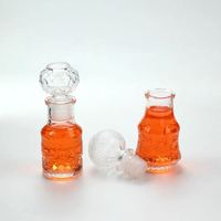 Petite taille 50ml 100ml alcools en verre sans plomb whisky fête Barware extérieur Mini bouteille en verre de vin pour alcool