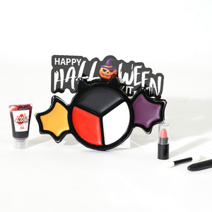 Peinture corporelle pour le visage à effet spécial 5 couleurs avec faux sang, rouge à lèvres rouge et pinceaux pour fournitures de fête Cosplay - Product Image 5