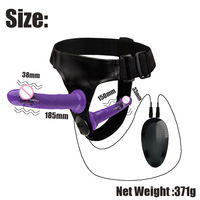 Sex Toy Double Insert Dildo Strap-on Télécommandé Vibrant et Insérable pour Femmes