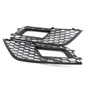 Biseles de faros antiniebla Audi A4L B9, rejilla inferior de malla 8K0807681K, negro con embellecedor electrochapado, par - Product Image 2