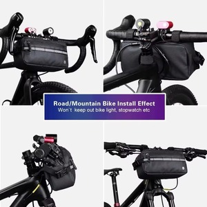 Bolsa de sillín de bicicleta multifuncional, plegable, de 20L, ligera, impermeable, para viajes, montaña, con asa ajustable. - Product Image 5