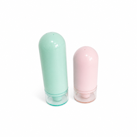 Bouteilles de lotion inversées en ABS couleur macaron 15/30/50 ml, flacons pulvérisateurs, distributeurs cosmétiques à pompe sans air