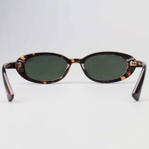 2025 Logo personnalisé UV400 dames lunettes de soleil de haute qualité PC verres Vintage Orange cadre nouveau Orange noir couleurs ovale marron - Product Image 5