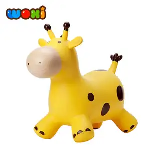 सबसे अच्छा बेच Inflatable पीवीसी खिलौना पशु हॉपर बच्चों के खिलौने हिरण यूनिसेक्स ASTM Inflatable खिलौने और सामान समुद्र के गुलाबी पीले, नीले