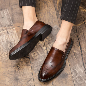 Chaussures habillées en cuir pour hommes 2026 – Style coréen respirant pour l'été, idéales pour adolescents et étudiants, chaussures décontractées et tendance pour costumes - Product Image 2
