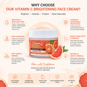 <span class=keywords><strong>Crème</strong></span> éclaircissante pour le visage à la vitamine C 50g <span class=keywords><strong>Acide</strong></span> <span class=keywords><strong>hyaluronique</strong></span> Hydratant Anti-âge Réduit les ridules Teint inégal Soin du visage bio - Product Image 4