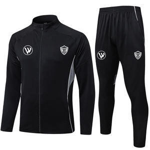 Hochwertige 2526 Vollreißverschluss-Fußballjacke für Herren und Erwachsene Lässige Fußballjacke Trainingsuniform für Herbst Winter - Product Image 4