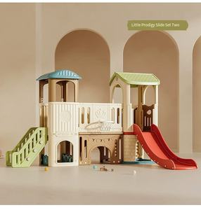 Çocuklar kapalı oyun alanı seti ev kullanımı için plastik slayt ve salıncak oyuncak - Product Image 2