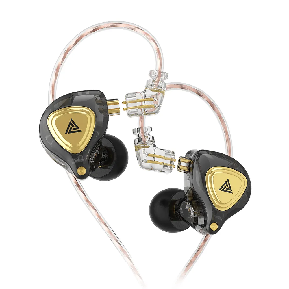 Headset HiFi Berkabel Profesional, Headphone Monitor Peredam Bising, Earbud Olahraga Gamer Tanpa Mikrofon