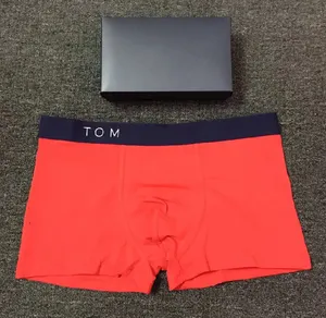 Calzoncillos Bóxer de Diseño de Lujo para Hombre, Ropa Interior Sexy y Transpirable de Algodón, Tallas M-2XL, 4 Piezas por Caja - Product Image 2