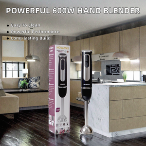 Batidora de mano doméstica de 2 velocidades y 600W <span class=keywords><strong>con</strong></span> <span class=keywords><strong>picadora</strong></span>, fácil limpieza, fuente de alimentación fuerte, eje y cuchilla de acero inoxidable - Product Image 3