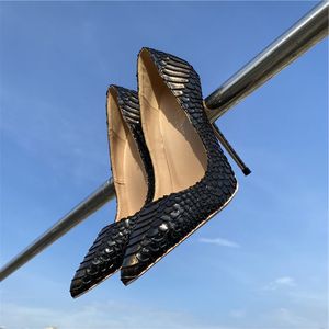 Sandales sexy pour femme en cuir de serpent bronze, style mode, 33-46, collection 2026 - Product Image 5