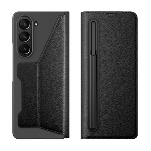 ขายตรงจากโรงงาน เคสหนังโทรศัพท์พับได้สำหรับ Samsung ZFold ลด 50% พร้อม TPU snap, ช่องใส่ปากกา และช่องใส่บัตร ครบครัน - Product Image 5