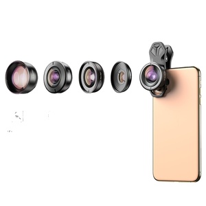 Kit de Lentes para Fotografía Móvil <span class=keywords><strong>5</strong></span> en 1, Accesorio para Cámara de Teléfono para Vlogging, Creación de Contenido de Viajes y Fotos de Productos - Product Image 1
