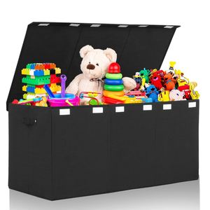 Extra Large Toy <b>Storage</b> Organizer with Lid - Sturdy <b>Collapsible</b> Toy Chest <b>Storage</b> <b>Box</b> with Cute Design - Product Image 1