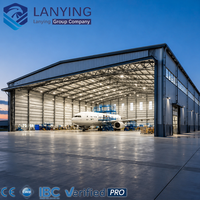 Hangar para Aviones, Estructura de Acero, Edificio Prefabricado, Almacén de Techo Transparente, Garaje para Aviones Privados