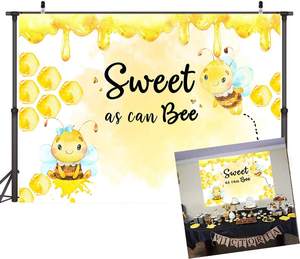 Arrière-plan Can abeille pour Photo, papier peint mignon et drôle, photographie de fond pour activités d'enfants, décoration de fête d'anniversaire, nouvelle collection 2020 - Product Image 3