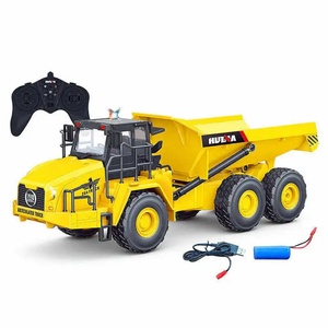 รถบรรทุก RC รุ่นใหม่ล่าสุด SJY-1553 รถดั๊มพ์บังคับวิทยุ รถวิศวกรรมจำลอง พร้อมไฟและเสียง สำหรับเด็ก - Product Image 1