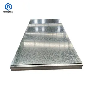 0.55Mm Galvanised 0.56Mm Gi 035Mm 07Mm 1201Mm 22 Guage 4X8 Flat Galvanized Steel Galv Sheeting Sheet Panels