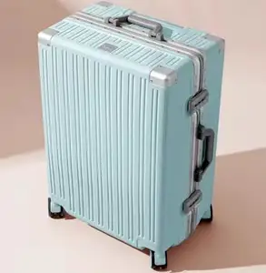 Коробка для путешествий с прямой алюминиевой рамой, 20 дюймов, посадочная коробка, 28 дюймов, багажная коробка с подходящей ручной сумкой