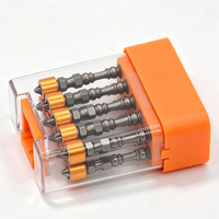 Jeu d'embouts de tournevis cruciformes Phillips PH2 en acier allié S2 à double extrémité avec anneau magnétique amovible pour tournevis électrique