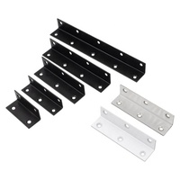 Support d'angle en acier inoxydable à 90 degrés, 6 trous, pour étagère, fixation d'angle, quincaillerie de montage