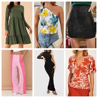 Groothandel dameskleding voorraad gemengde mode casual jurken tops badkleding korte rok populaire dameskleding willekeurige levering