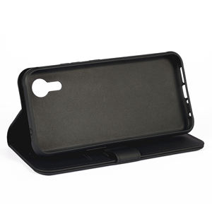Luxe daim doux peau ECO recyclé en cuir végétalien portefeuille à rabat téléphone couverture arrière étui pour Samsung Galaxy <span class=keywords><strong>Xcover</strong></span> <span class=keywords><strong>5</strong></span> 6 Pro 7 étui - Product Image 4