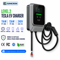 Borne de recharge rapide murale pour véhicule électrique, niveau 2, chargeur EV J1772 Type 1, 48 A, 11 kW, 11,5 kW, 220 V, 240 V, Nema 14-50