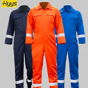 Bảo hộ lao động quần áo làm việc tổng thể Coverall cho nam giới làm việc mặc Hi VIS làm việc đồng phục xây dựng phù hợp với hivis tùy chỉnh thợ điện