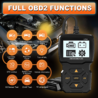 OBD2 Black V750 OBD II 12V Lector de código Herramienta de diagnóstico automotriz Análisis de motor de coche Energía eléctrica