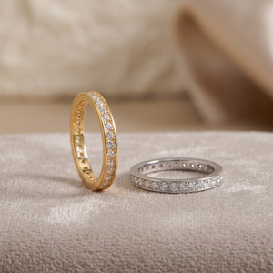 Bague en cuivre et zircon, élégante et simple, pour homme/femme, idéale pour un anniversaire ou un cadeau quotidien - Vente en gros de bijoux UM - Product Image 4