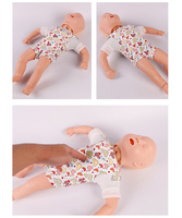 Maniquí de Obstrucción de las Vías Respiratorias en Bebés, Modelo de Entrenamiento de RCP Pediátrica para Educación en Ciencias Médicas, Material PVC, Modelo BIX-J140