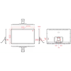 32inch rk3566 2GB 16GB Android Wall Mount Máy tính để bàn Android Tablet Bảng điều khiển quảng cáo cho ngân hàng tự phục vụ hiển thị - Product Image 5