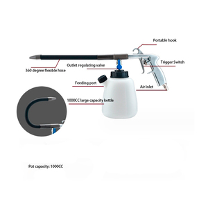 Herramienta de Limpieza Cyclone Tornador para Detallado de Autos, con Cuerpo Metálico y Cabezal Giratorio para Limpieza Profunda de Tapicería y Tela de Automóviles - Product Image 5