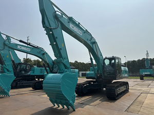 Excavadora hidráulica de cadenas usada Shengang SK350LC, excavadora grande de 35 toneladas con orugas extendidas, equipo original de Japón. - Product Image 4