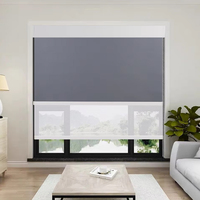 Stores à double rouleau jour et nuit au design moderne, stores doubles élégants et minimalistes qui complètent la décoration de votre maison et de votre bureau