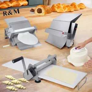 Small Hand Mini Croissant Pizza Table Top Fondant Stainless Steel Roller Manual Dough Sheeter Machine For Pastry Home Use Price