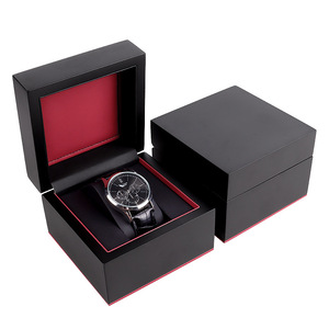 Caja de Reloj Cuadrada de MDF de Lujo, Fabricación OEM/ODM, MOQ Bajo, Caja de Regalo de Madera para un Solo Reloj, Embalaje Ecológico para Exhibición de Relojes de Pulsera - Product Image 1