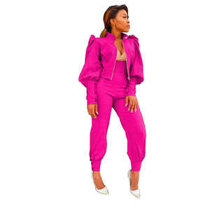 Top manica a sbuffo W/pantaloni-2 pc - Product Image 2