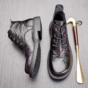 Nuevos Botines de Piel Genuina para Hombre, Estilo Casual con Plantilla de PU, Tendencia de Moda - Product Image 2