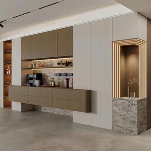 Credenza con Design Invisibile Senza Maniglie, Ripiani Regolabili, Mobile Contenitore per Piccoli Spazi <span class=keywords><strong>e</strong></span> Angoli Pranzo - Product Image 1