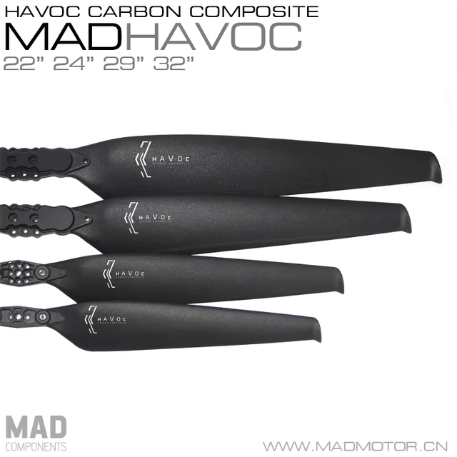 MAD Magnetic Innovation Private Mold Technology 22 24 29 32 Multi-Rotor Carbon Fiber Folding Propellers FXB