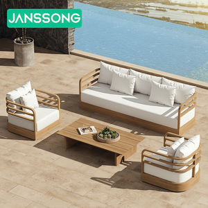 Ensemble de <span class=keywords><strong>canapé</strong></span> de jardin <span class=keywords><strong>en</strong></span> bois pour hôtel, patio, teck, <span class=keywords><strong>rotin</strong></span>, <span class=keywords><strong>canapé</strong></span> de jardin, villa, ensemble de mobilier d'extérieur de luxe - Product Image 1