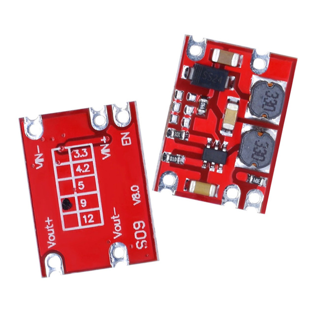 600MA DC-DC Automatic Buck Boost Power Module Step up and Down Board Input 3V-15V Output 3.3V/5V/9V/12V Electronic DIY PCB