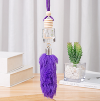 Flacon de parfum en verre coloré de 7 ml avec logo personnalisé, diffuseur d'air pour voiture, rafraîchisseur d'air, flacon de parfum suspendu avec bouchon en bois