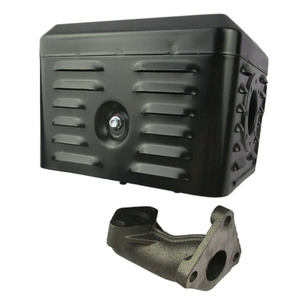 Ensemble silencieux 188F/190F avec accessoires de tuyau d'échappement de 4 pouces pour motoculteurs, pulvérisateurs de pesticides, pompes à eau - Product Image 2