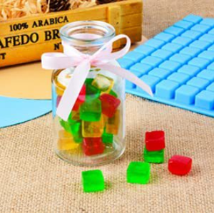 126 Lỗ Vuông Nhựa <span class=keywords><strong>Silicone</strong></span> Khuôn Thân Thiện Với Môi Linh Hoạt Hộ Gia Đình Nhà Bếp Nướng Công Cụ Cho Mini Cubes OEM/ODM Tùy Chọn Có Sẵn - Product Image 5