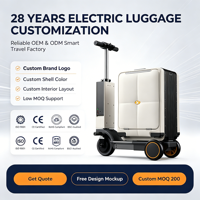 Valise intelligente motorisée Airwheels avec port USB, cadre en aluminium, bagage à main avec batterie
